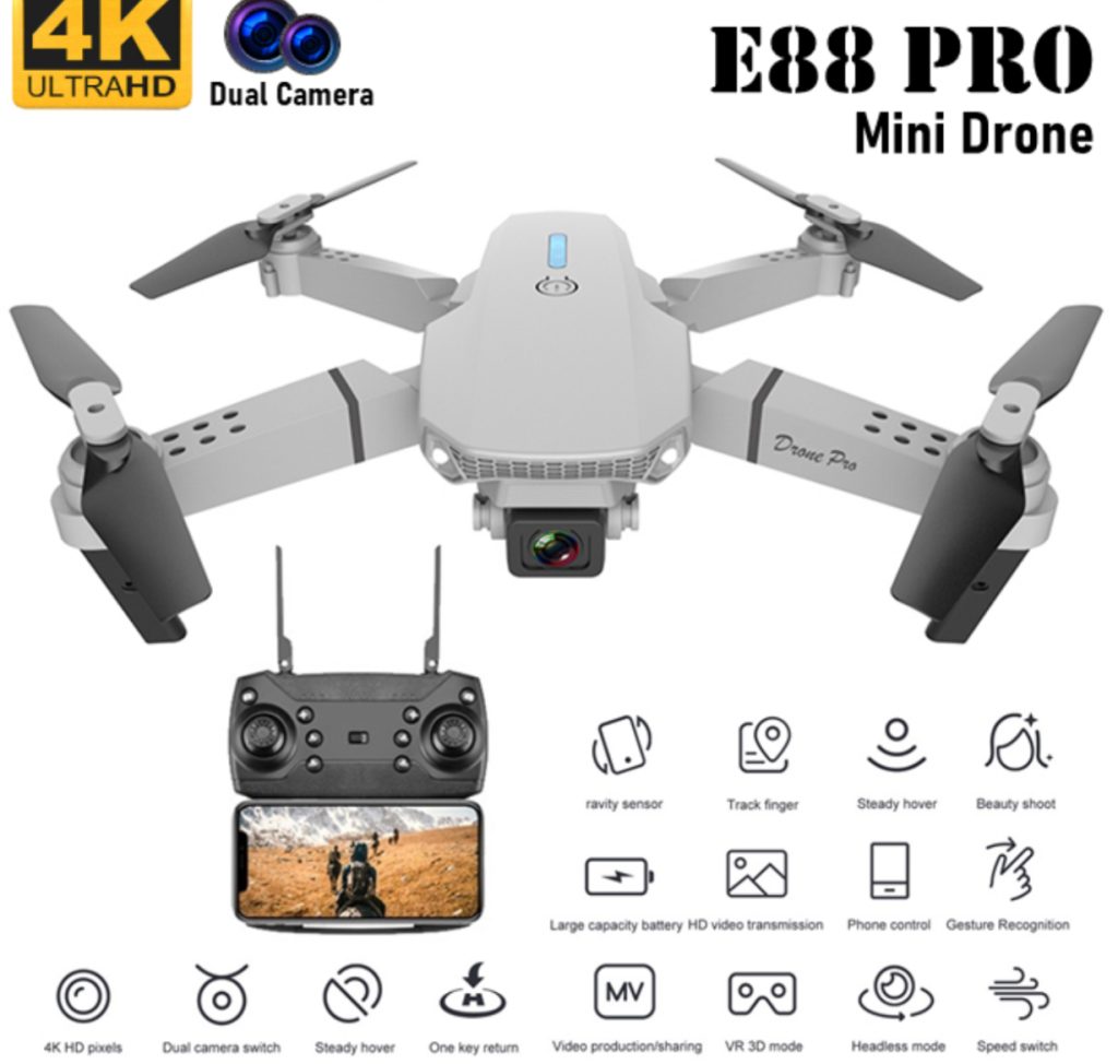 کوادکوپتر E88 PRO