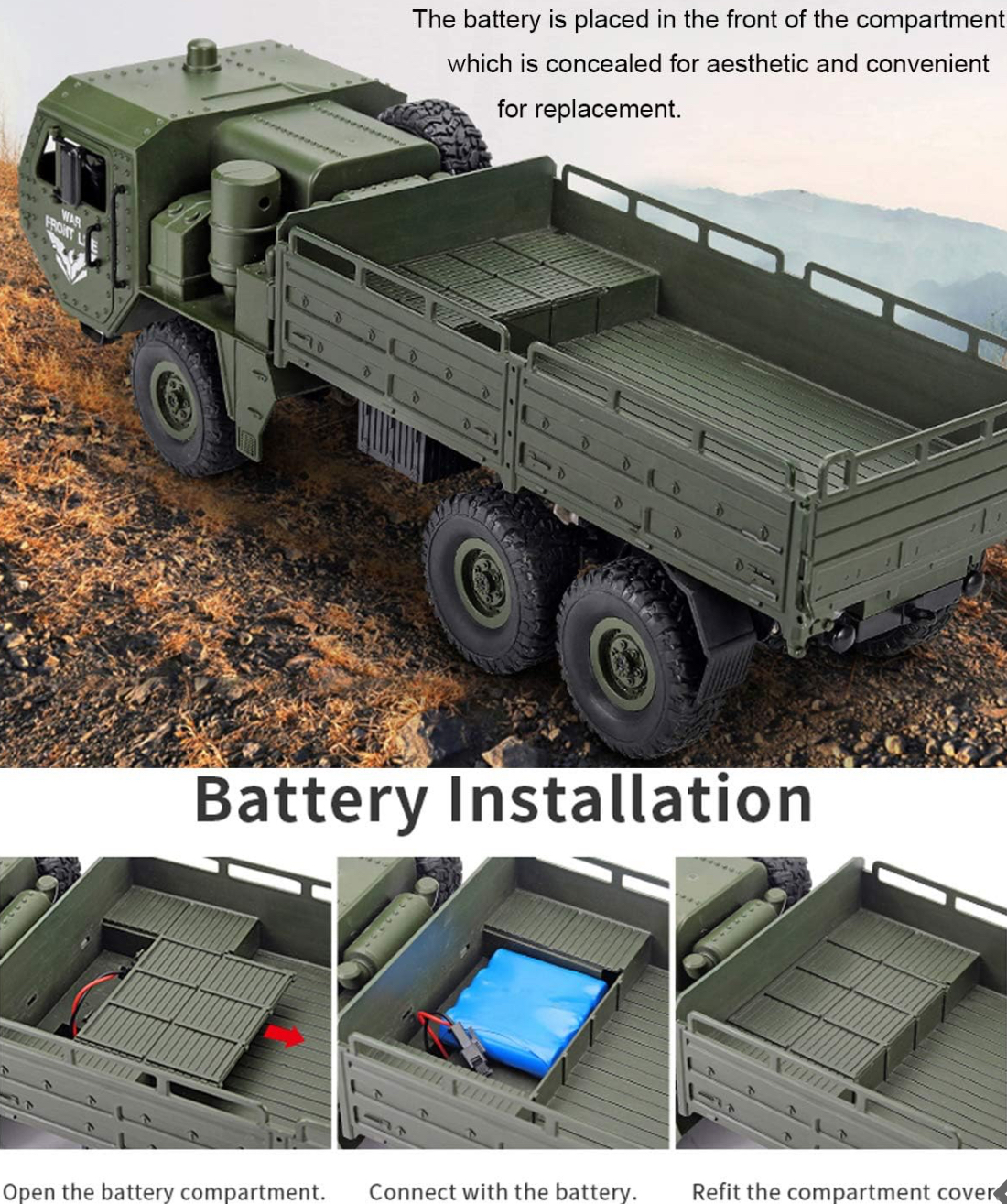 ماشین کنترلی جنگی 6 چرخ - Image 3