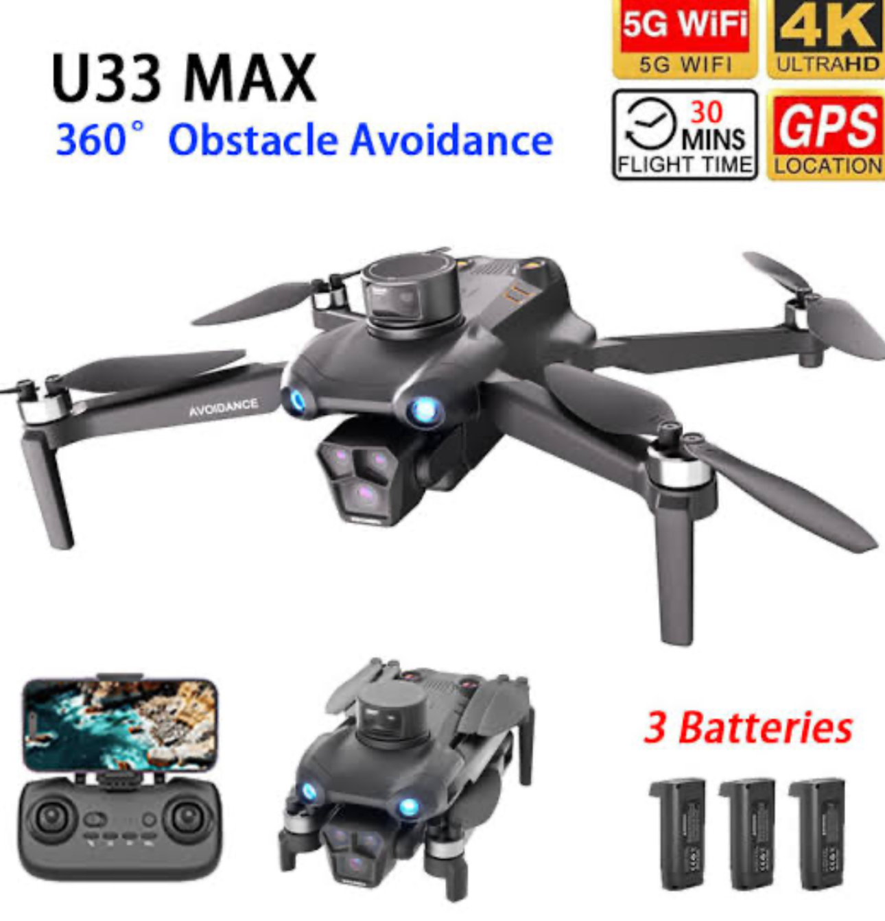 کوادکوپتر U33 MAX - Image 9